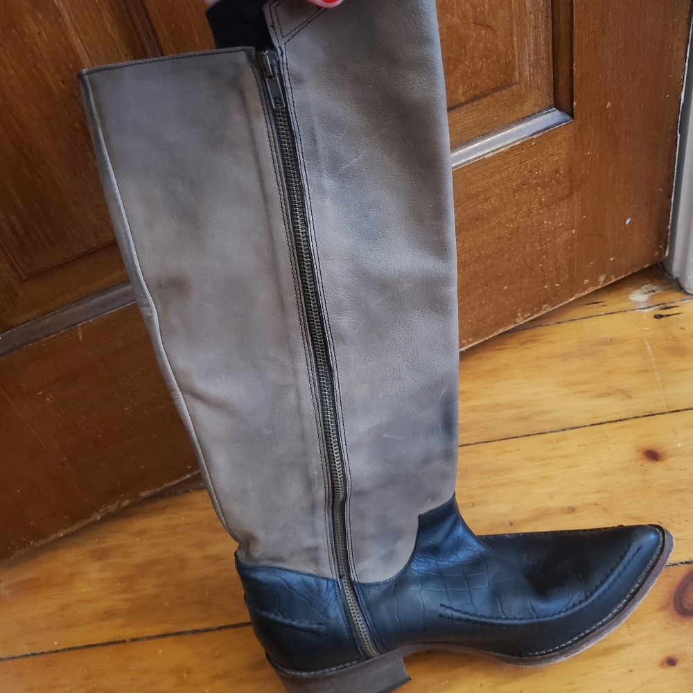 Free People 2-tone Cowboy Boots - Picture 6 of 8